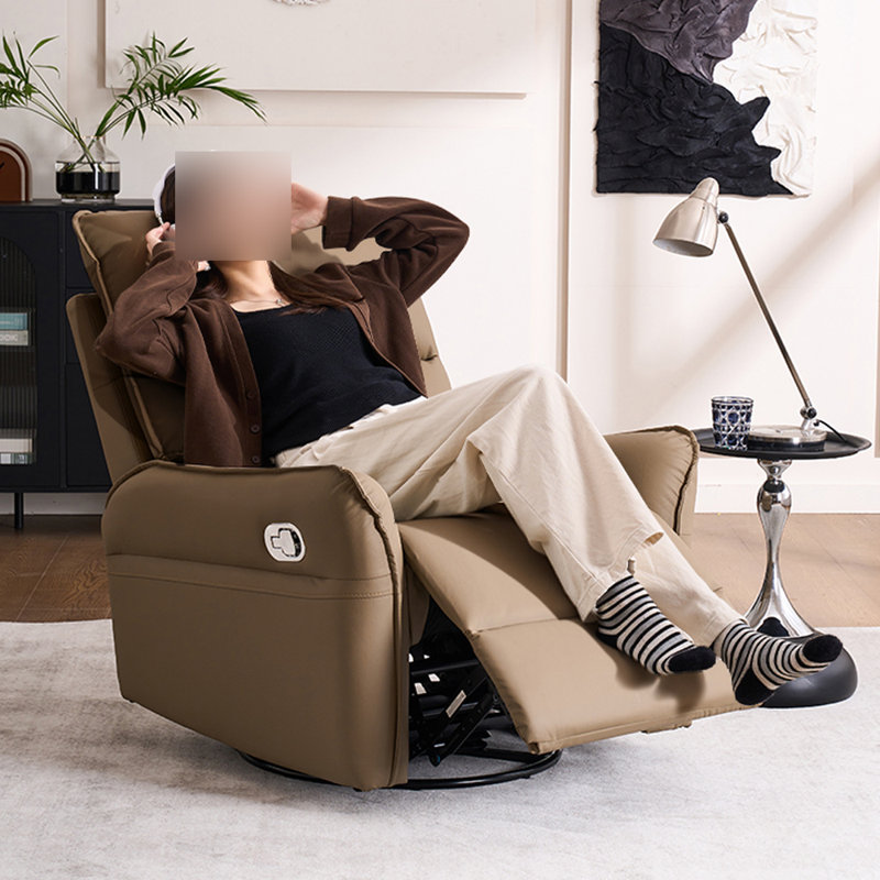Single Sofa Ergonomic Multi-Functional Recliner, Khaki