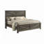 Lit rustique gris (1 lit)-1928682283