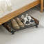 Metal and Solid Wood Underbed Storage