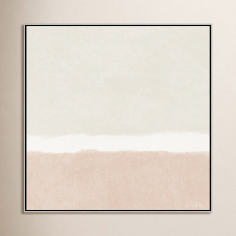 Willadeene Slate 1 - reproduction encadrée sur toile, H 46,5 po x l 46,5 po, Cadre argenté