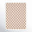 Tapis à poils longs rose / crème à carreaux Walker-1627744284