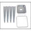 Ensemble de 4 tabourets de bar de 24 po à hauteur de comptoir, tabourets de bar en métal sans dossier, empilables, détachables et faciles à assembler-619615294-619615295-619615435