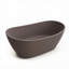 Baignoire de trempage autoportante 65 pouces à surface solide gris brun avec finition mate