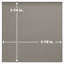 Carreau de céramique bullnose gris de 6 po x 6 po Quarry
