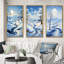 «Snow Winters Solitude», 3 pièces sur toile-2121296040-2121296043