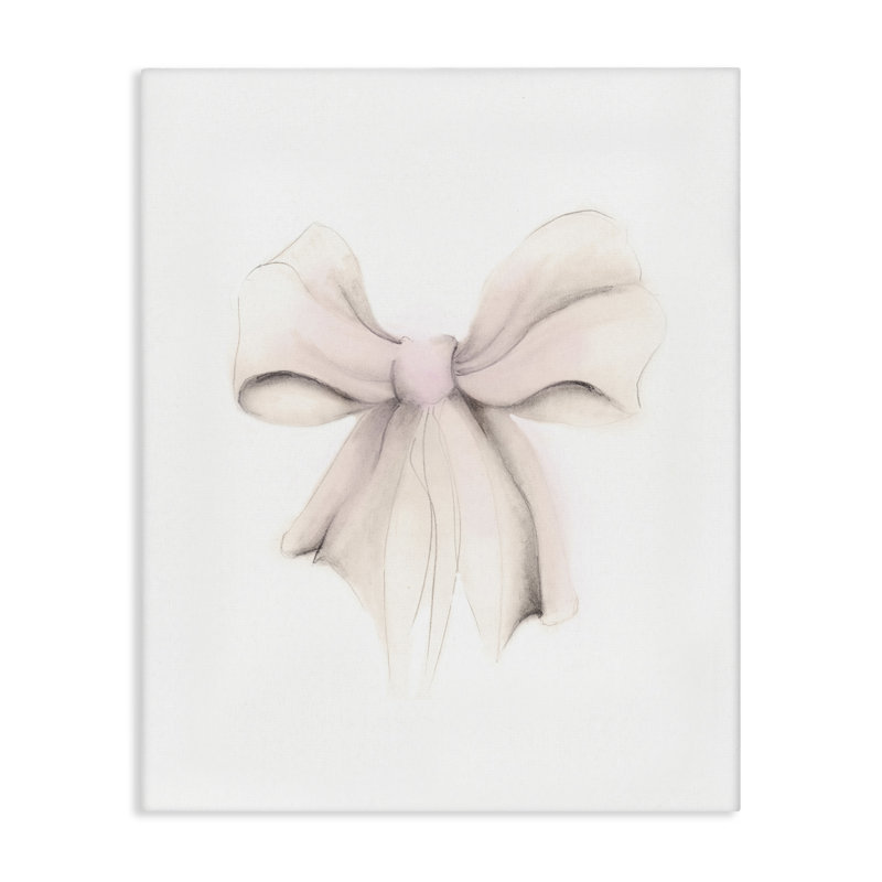 «Soft Pale Ribbon Canvas» par Studio Q, H 20 po x l 16 po