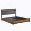 Noir; brun; grand lit gris-405956639