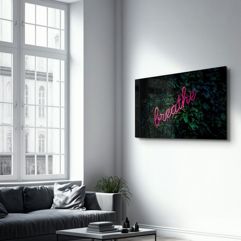 Peinture décorative en verre trempé