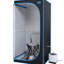 Tente à vapeur portative noire - Spa de luxe personnel. Équipé d'un générateur, d'une télécommande et d'un fauteuil pliable. Installation facile, chauffage. & Ul. Isolation thermique, tissu imperméable. 360 buses. 9