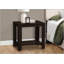 Élégante table d'appoint en bois foncé à deux niveaux pour le salon et la chambre à coucher, pour le rangement et la présentation-994408230