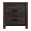 Niglaes Two Drawers Wood Nightstand