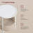 Neili Steel Tray Top End Table with Storage Fabric Basket