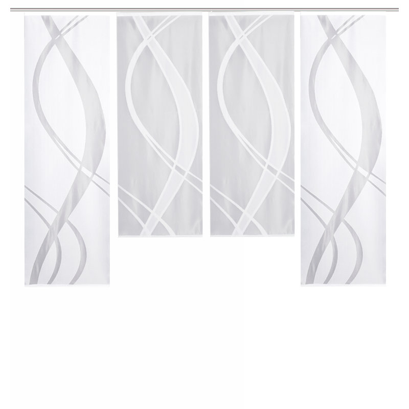 Mccourt Semi Sheer Curtain Panel Pair, Width 57 x Drop 175 cm