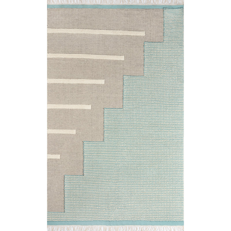 Tapis en laine tissé à la main et à plat, Rectangle 2 pi x 3 pi