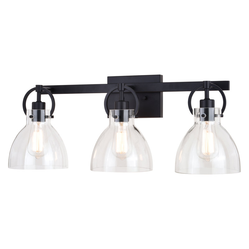 Luminaire de meuble-lavabo Ogden, 2 lumières, Noir mat