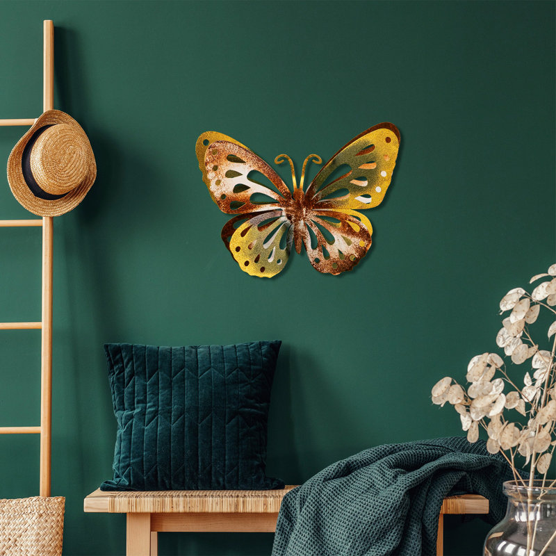 Handmade Decorative Metal Wall Accessory, 8.7 x 11.4 Inches | 100% Metal, Thickness: 0.059 Inches | Unique Hand-Painted Design, Vivid Colors, Perfect for Home Decor, Living Room & Office Wall Art
