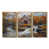 Toile avec cadre flottant or