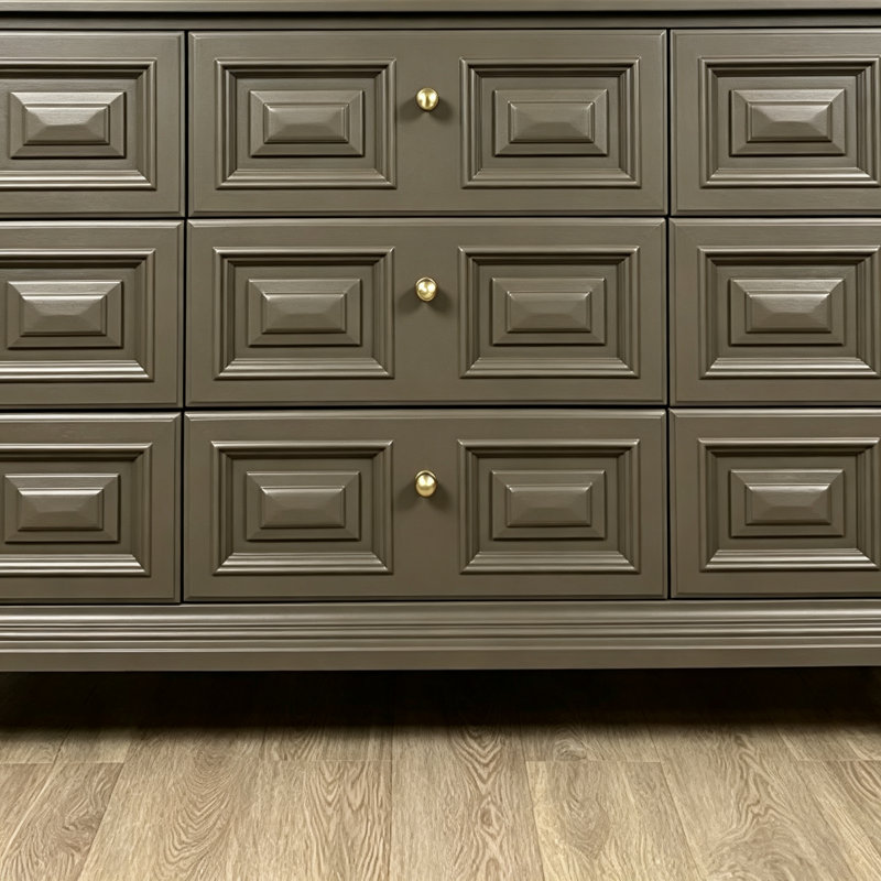 Buffet multi-tiroirs grande capacité, Grayish Brown