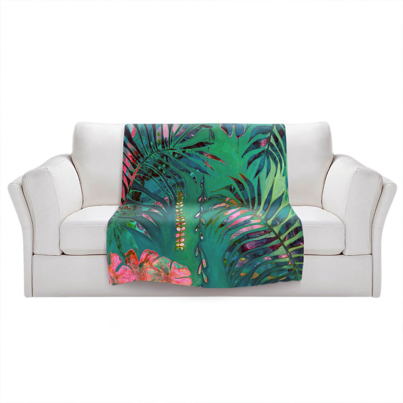 Machine Printed Throw Blanket, 68" W x 80" L