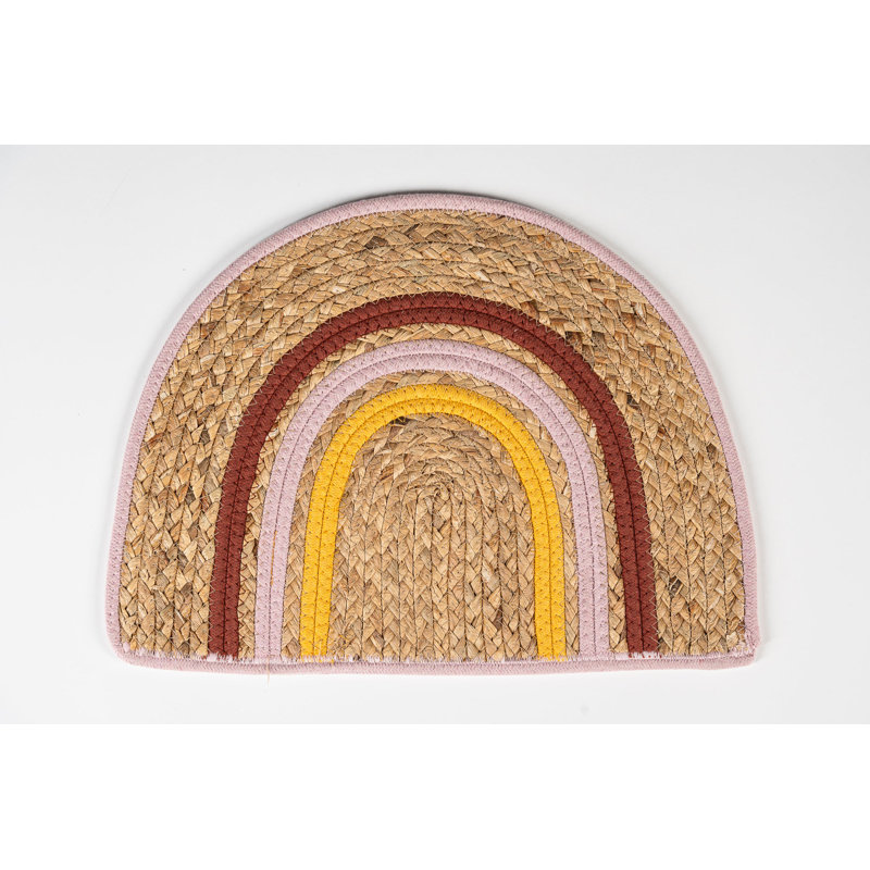 Water Hyacinth Cotton Rope Arc Novelty Placemat