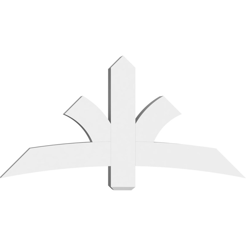 Support pour pignon Davenport, H 30 po x l 60 po (pas: 12/12), P 6 po x F 6 po, PVC