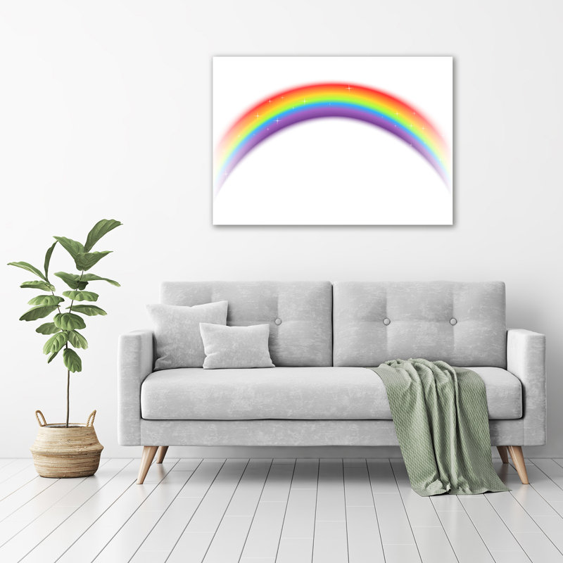 Rainbow - No Frame Print on Glass