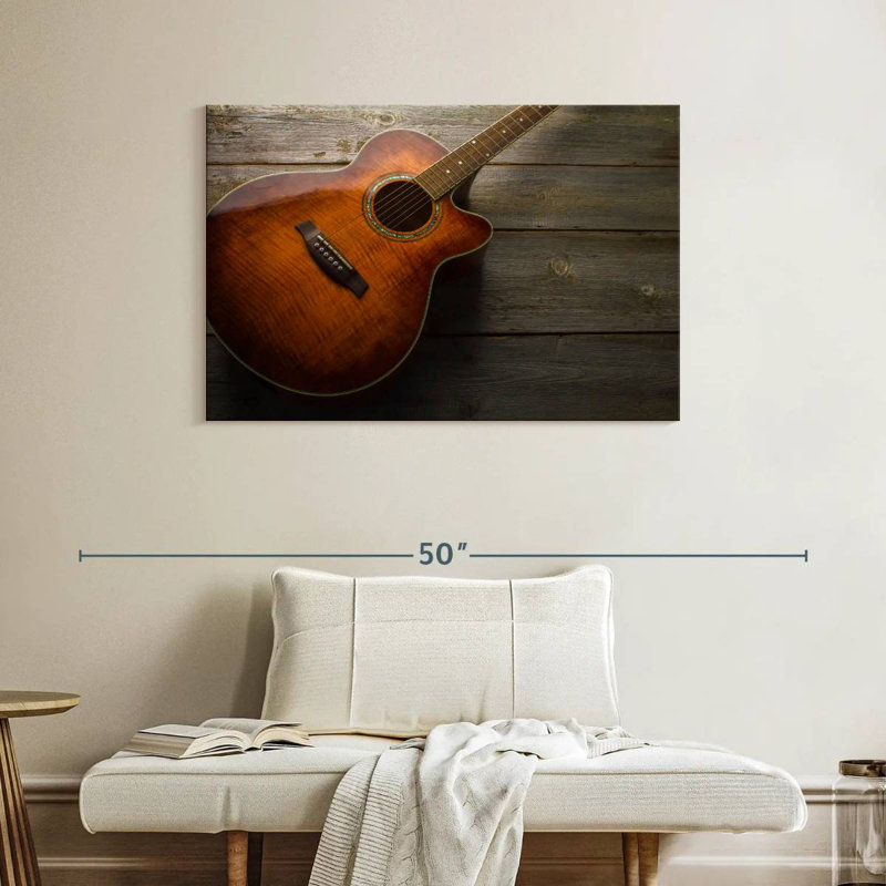 Abarca Rustic Acoustic Guitar, 26" H x 39" W