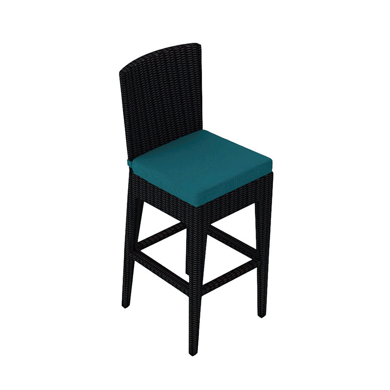 Urbana Outdoor Bar Stool, Canvas Natural Sunbrella® Canvas, 28.75" H