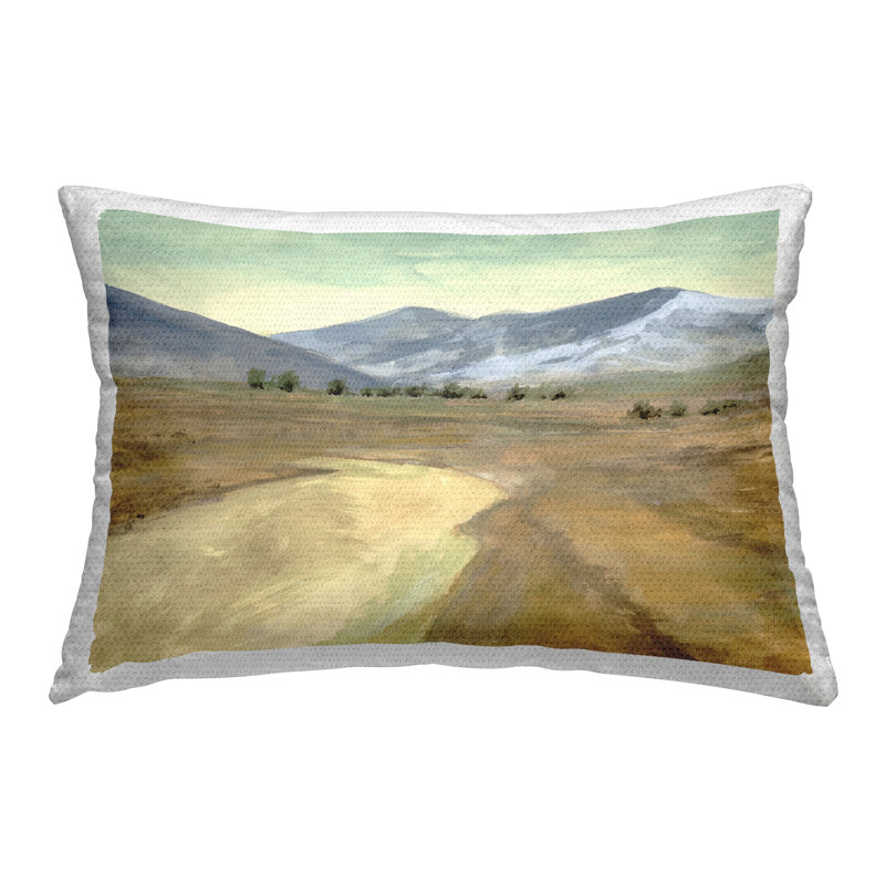 Coussin extérieur Distant Desert Mountains par Michael Willett