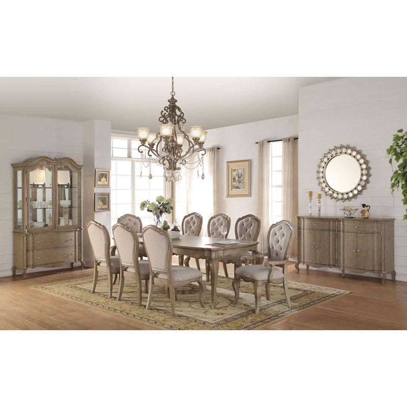 Mileen 8 - Person Extendable Four Leg Dining Set