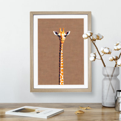 Skinny Giraffe - Framed Print