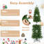 Arbre de Noël artificiel éclairé 5 pi Hannahmarie - support inclus