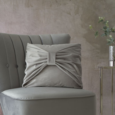 Velvet Bow Cushion