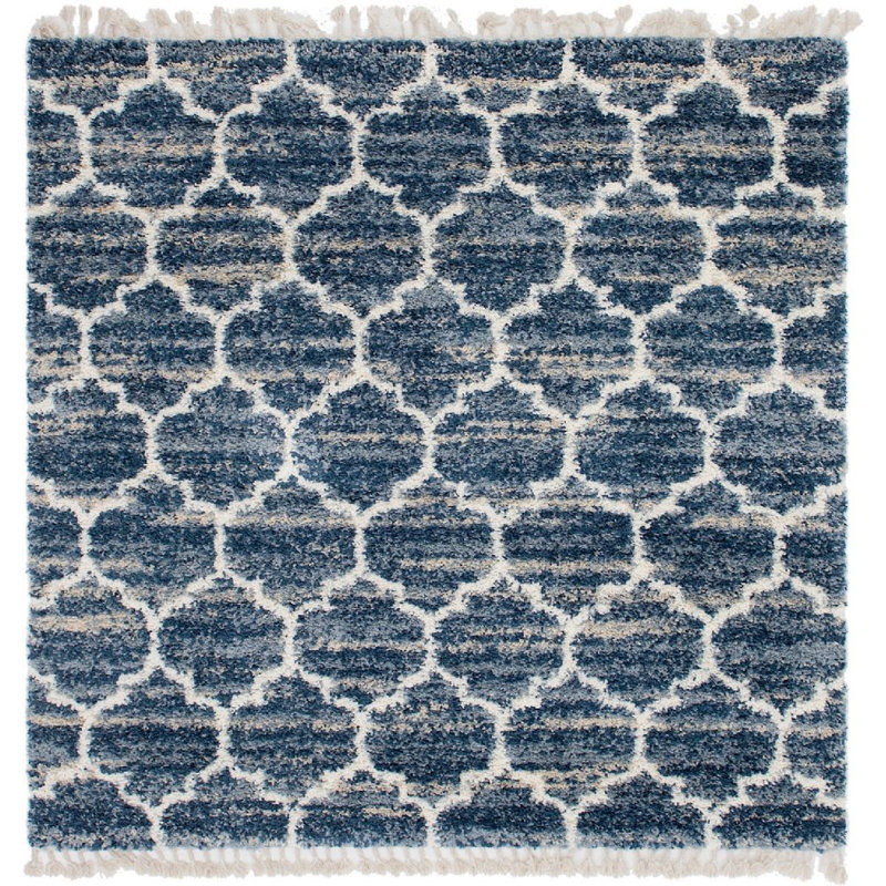 Mitzy Geometric Indoor Rug, Square 8'