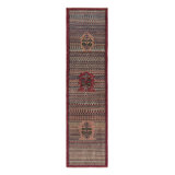 Vintage Turkish Runner, Brown With Floral Medallions And Patterns– Rug & Kilim
