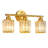 Modern Brushed Gold 3-Light Crystal Vanity Light Vertical Bathroom Light Fixture Over Mirror for Dressing Table Sink, Compatible with Dimmable Bulbs (Bulbs Not Included)-1316182153-1311377006