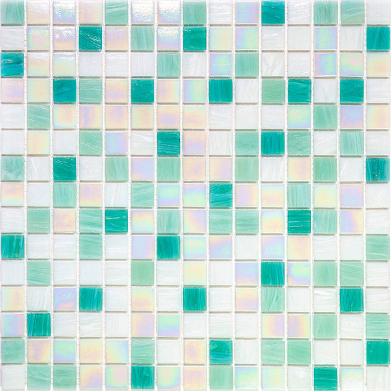 Mingles 0.8" x 0.8" Glass Grid Mosaic Wall & Floor Tile
