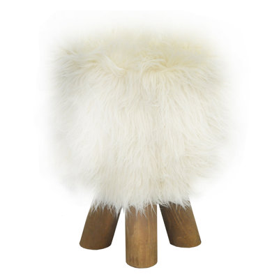 Scandi Wood Accent Stool