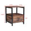 Tables de chevet avec tiroir, table d'appoint en bois