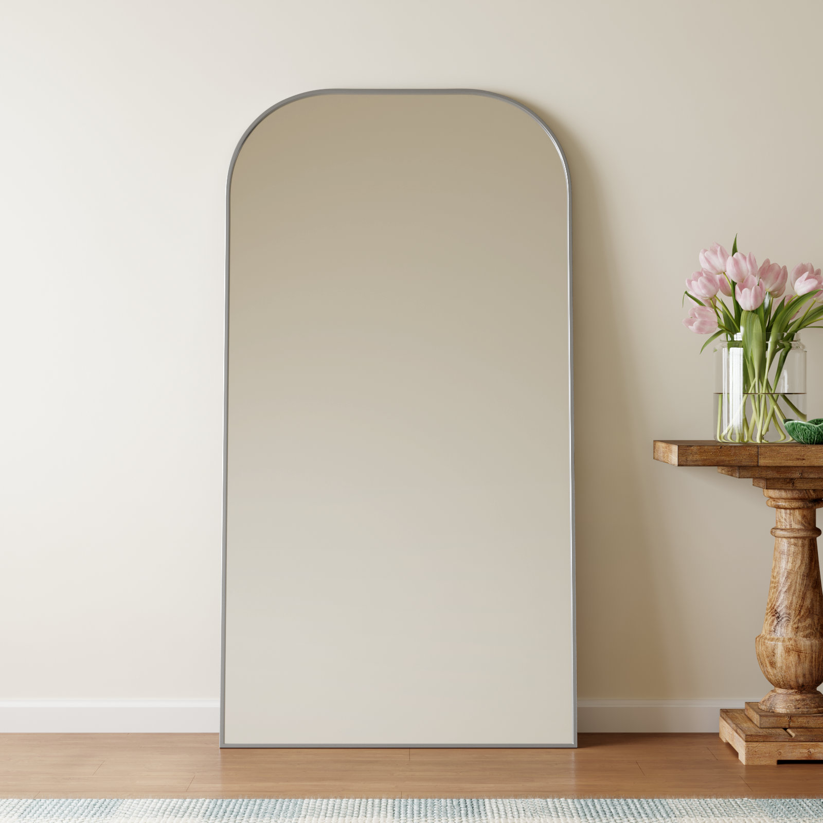 Sabine Accent Mirror, 66" x 35", Silver