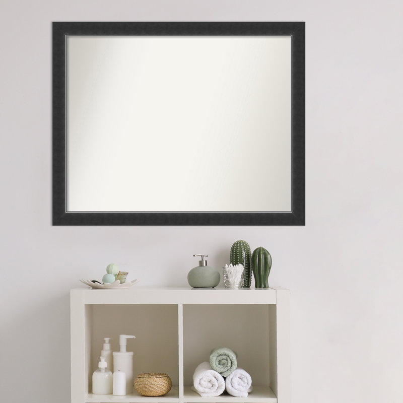 Miroir de salle de bain Corvino, 25 po x 31 po, Noir