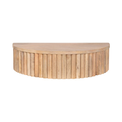 Wooden Floating Side Table with Drawer