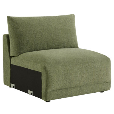 Fauteuil d'appoint rembourré Deandre Boucle