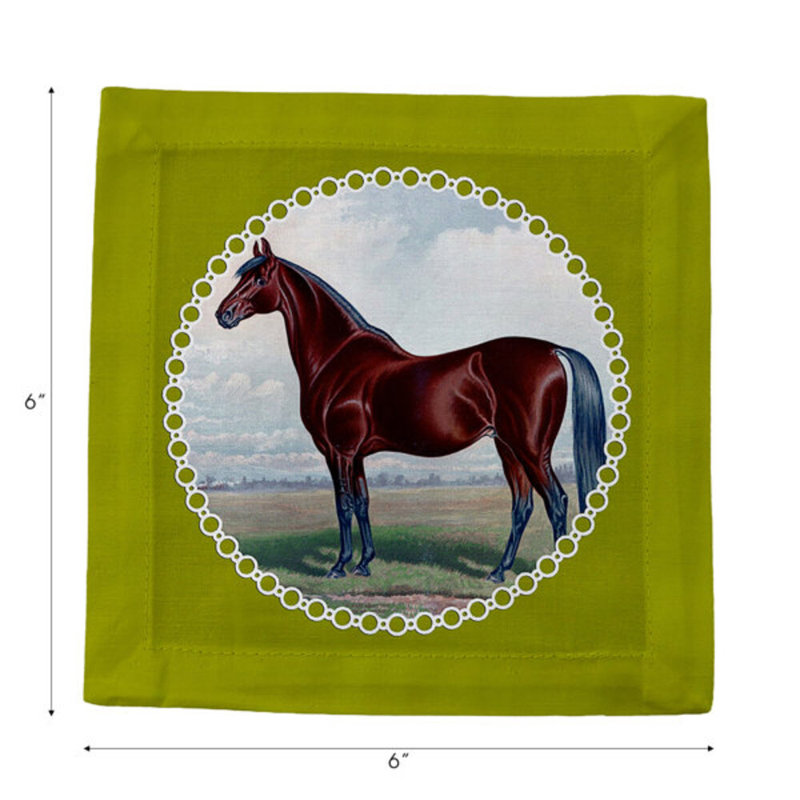 Ensemble de table English Thoroughbred, Chartreuse