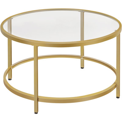 Cellestine Round Glass Coffee Table