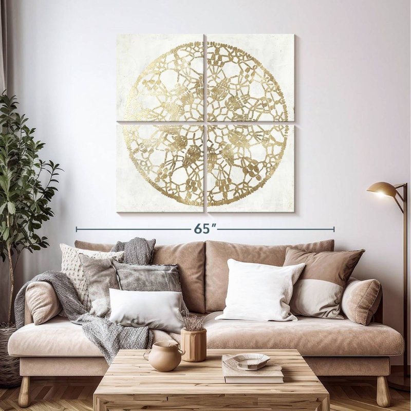 Kerner Gilded Star I, 45" H x 45" W