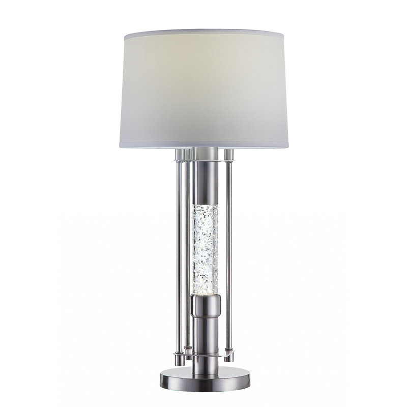 Lampe de table 32 "en nickel brossé Maggy, Oui