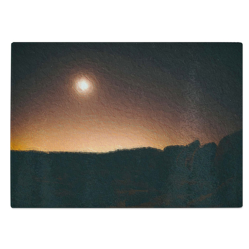 Glass Glow From The Sky Chopping Board, 28.5 cm W x 20 cm L