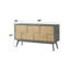 Buffet de cuisine, armoire d'appoint, armoire de rangement à cadre en bois
