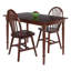 Table de salle à manger Gailann avec chaises Windsor, noyer-101798070